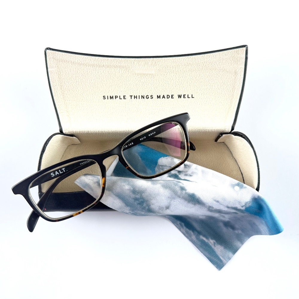 SALT. Prescription Eyeglasses , Reid 52, 52[] 19-148 MBKH Matte Black Havana